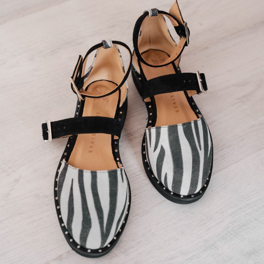 .Pantofi -  Double Belt -  Zebra
